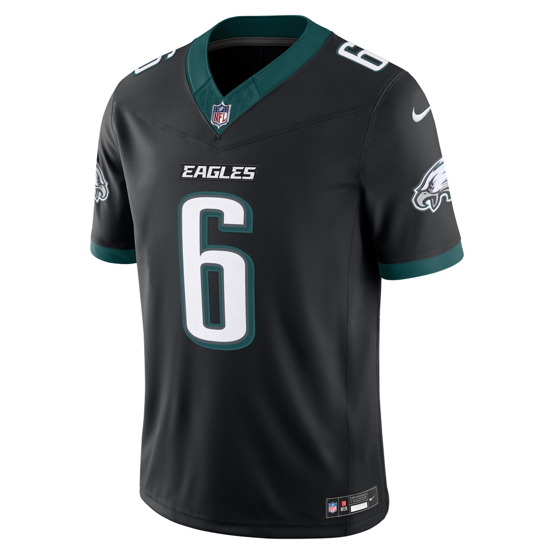DeVonta Smith Philadelphia Eagles Vapor F.U.S.E. Stitched Limited Jersey - Midnight Green