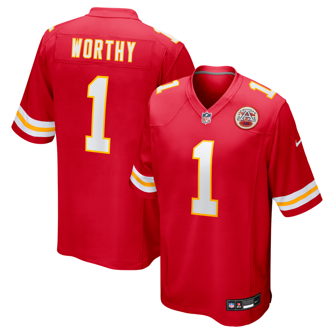 Xavier Worthy Kansas City Chiefs Game Jersey - Red