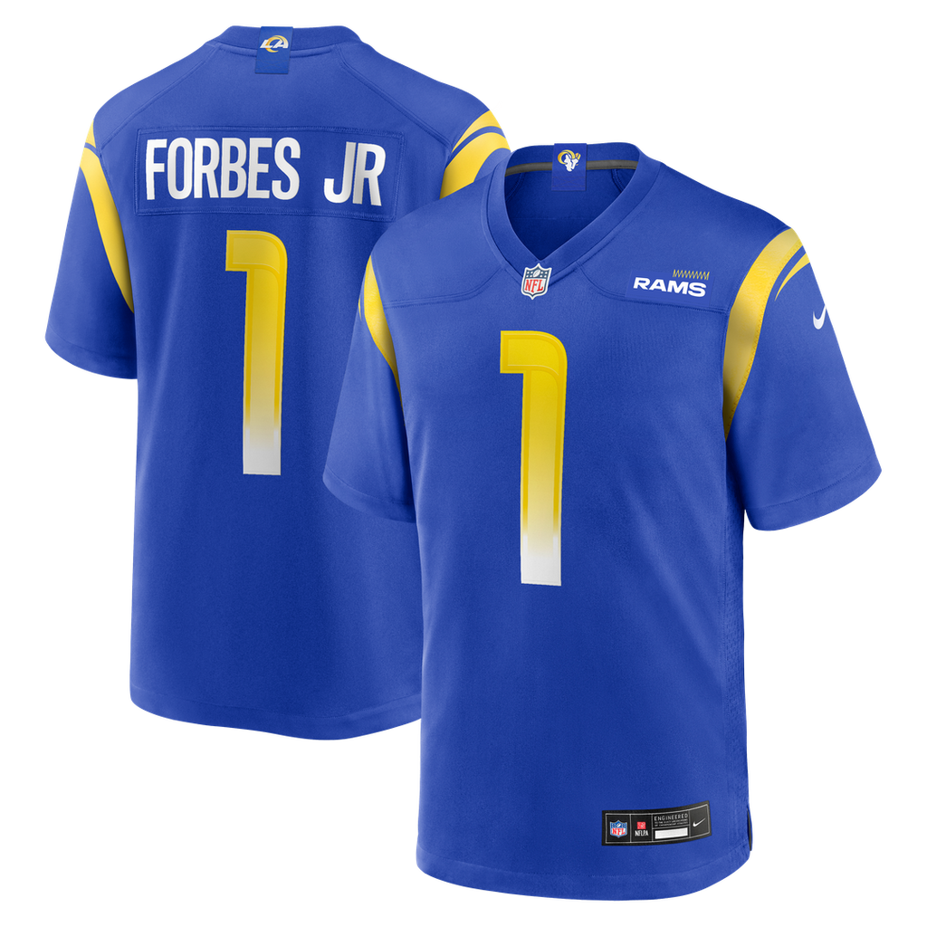 Emmanuel Forbes Jr. Los Angeles Rams Game Jersey - Royal Blue