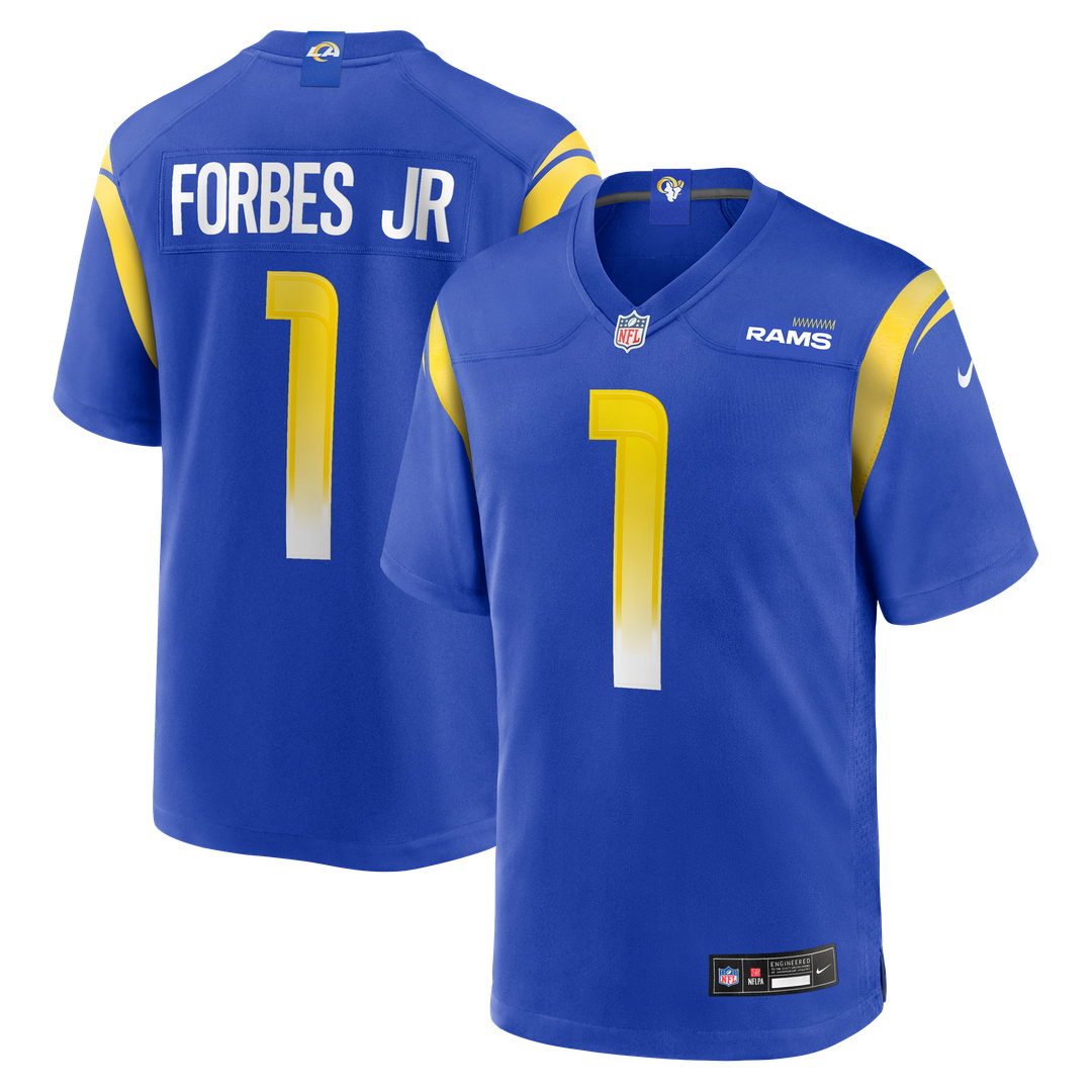 Emmanuel Forbes Jr. Los Angeles Rams Game Jersey - Royal Blue