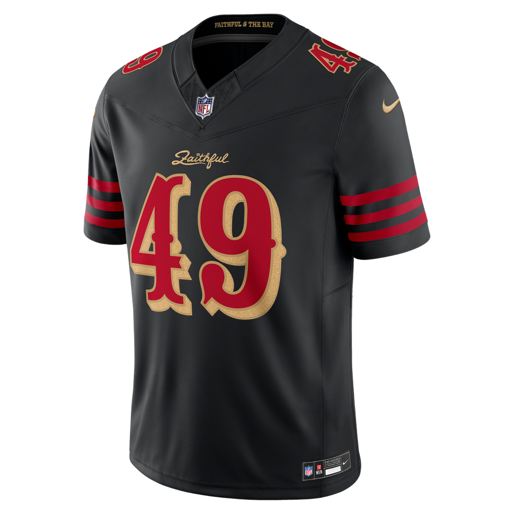 The Faithful San Francisco 49ers Rivalries Collection Stitched Limited Jersey - Black