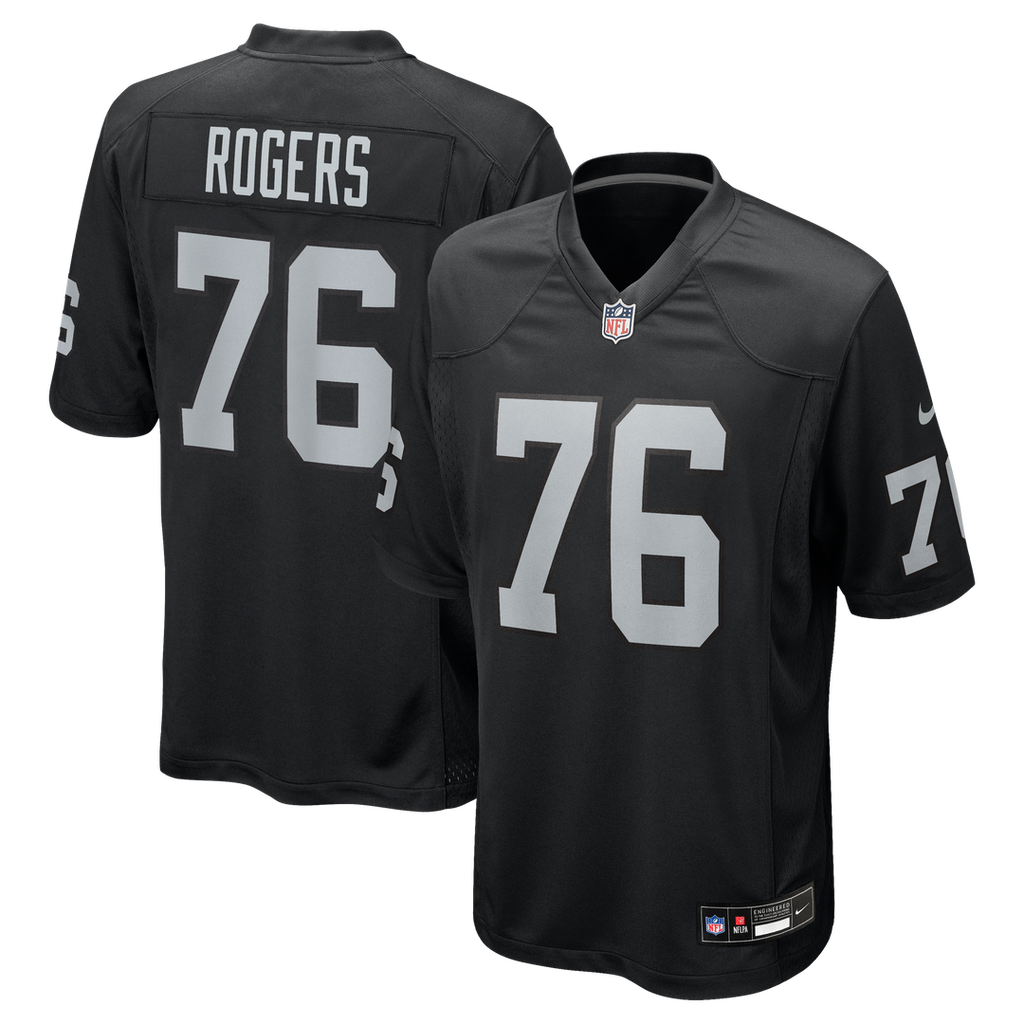 Caleb Rogers Las Vegas Raiders Game Jersey - Black
