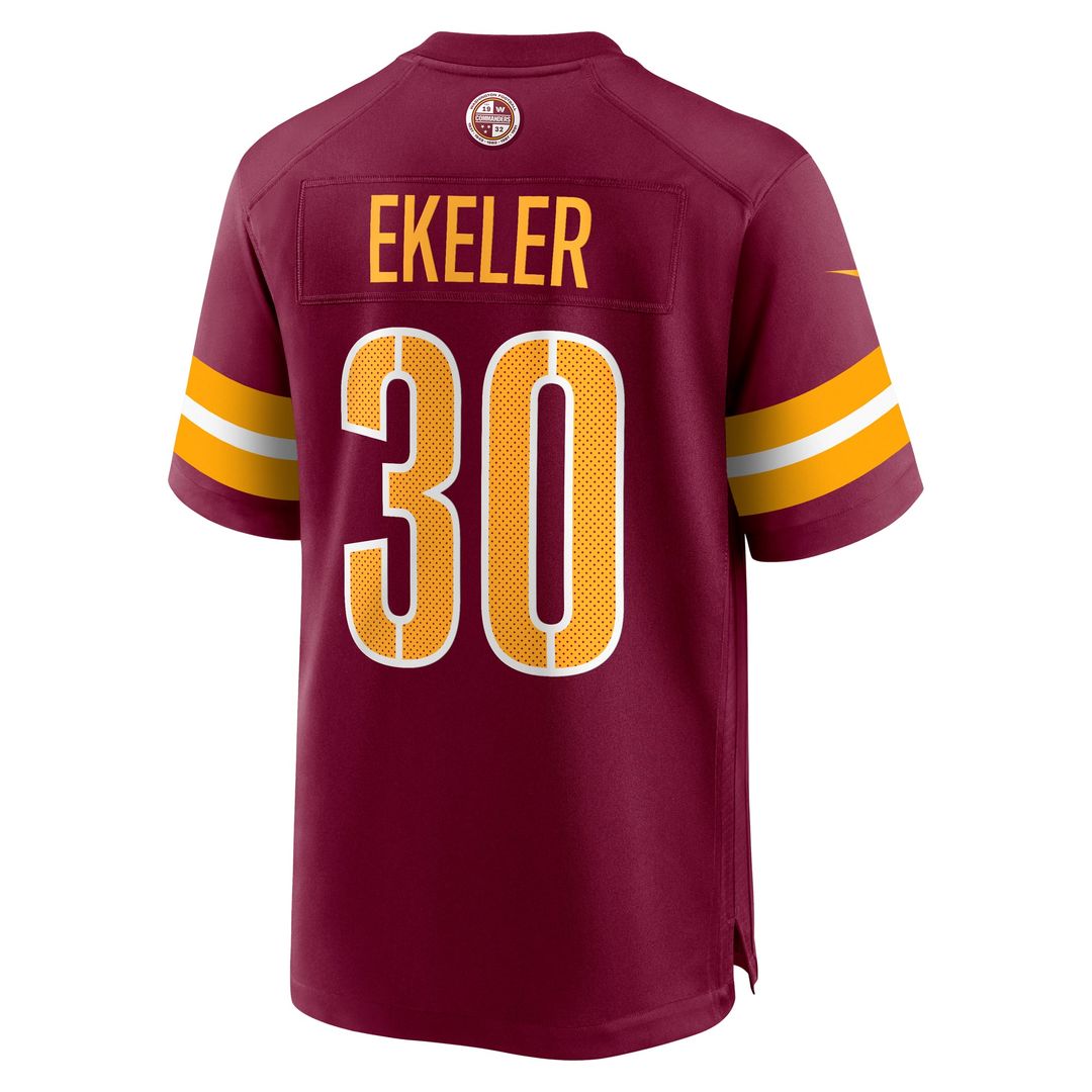 Austin Ekeler Washington Commanders Game Jersey - Burgundy