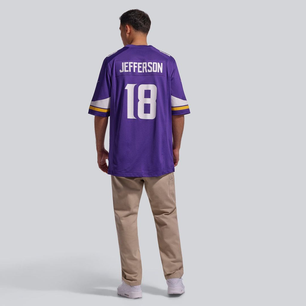 Justin Jefferson Minnesota Vikings Game Jersey - Purple