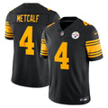 DK Metcalf Pittsburgh Steelers Alternate Vapor F.U.S.E. Stitched Limited Jersey - Black