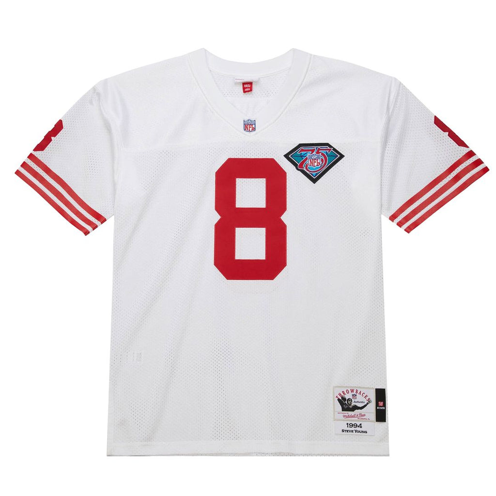 Steve Young San Francisco 49ers 1994 Authentic Throwback Jersey - White