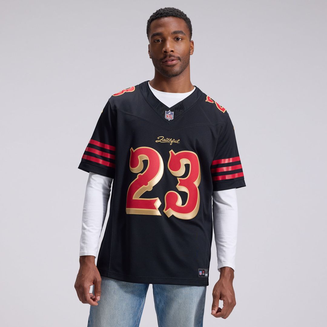 Christian McCaffrey San Francisco 49ers Rivalries Collection Stitched Limited Jersey - Black