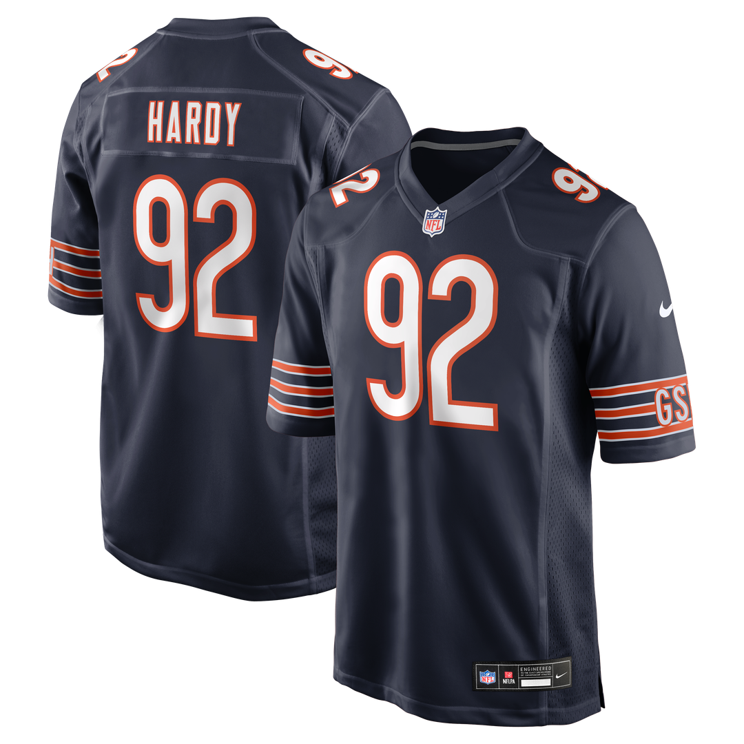 Daniel Hardy Chicago Bears Game Jersey - Navy