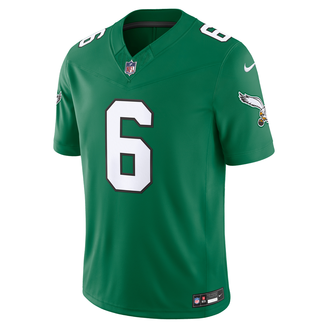 DeVonta Smith Philadelphia Eagles Alternate Vapor F.U.S.E. Stitched Limited Jersey - Kelly Green