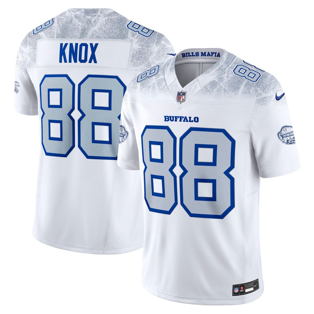 Dawson Knox Buffalo Bills Rivalries Collection Stitched Limited Jersey - White