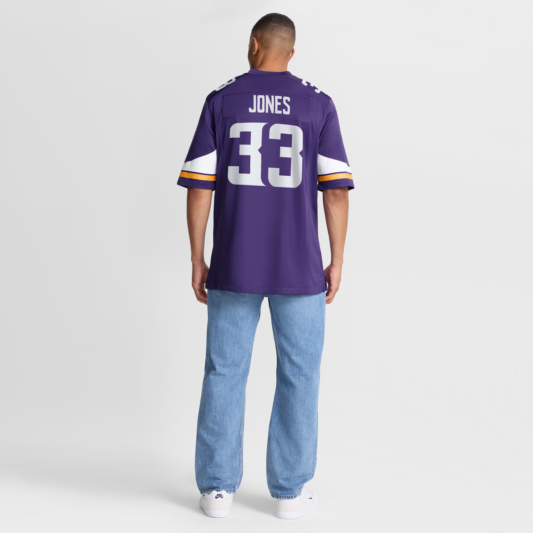 Aaron Jones Minnesota Vikings Game Jersey - Purple