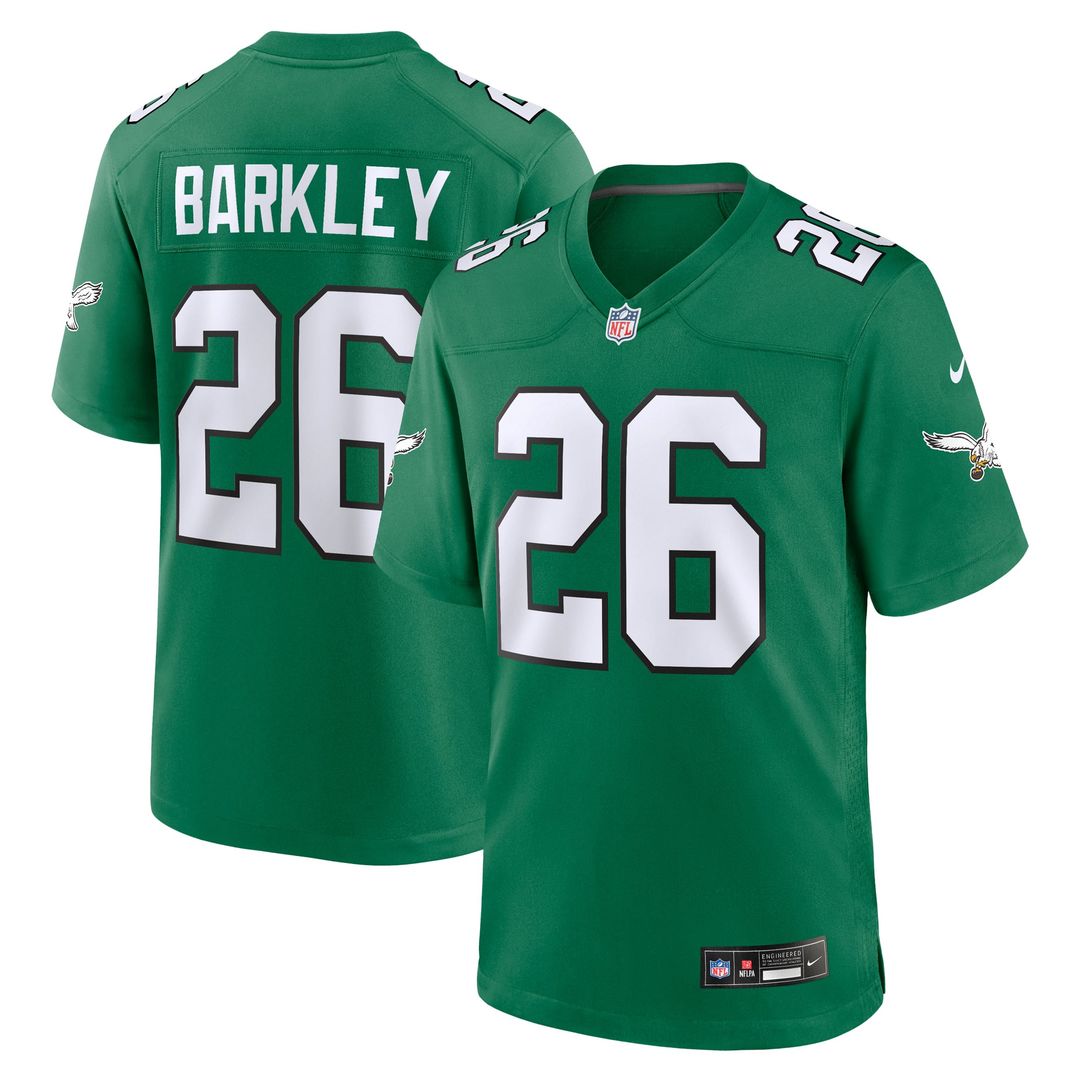 Saquon Barkley Philadelphia Eagles Game Jersey - Midnight Green