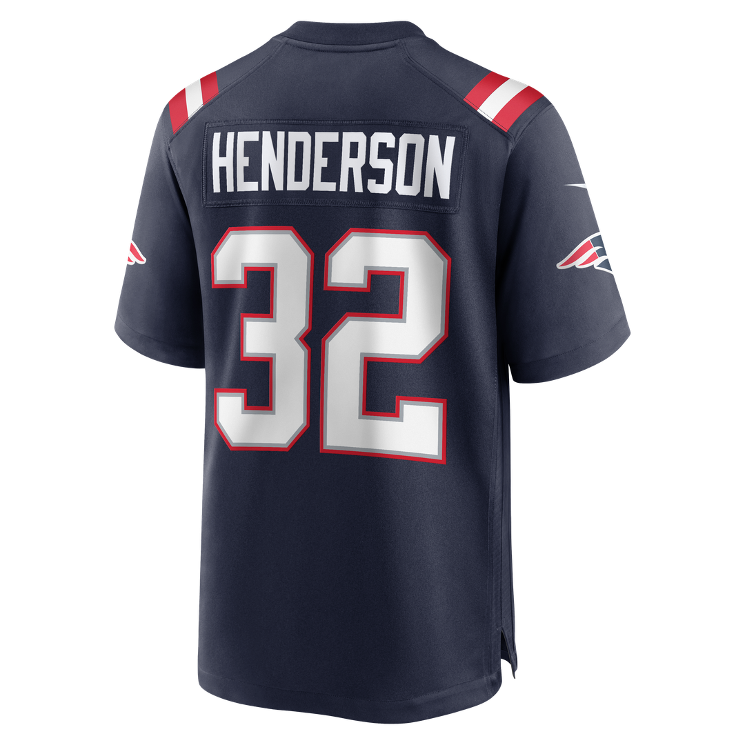 TreVeyon Henderson New England Patriots Alternate Game Jersey - Red