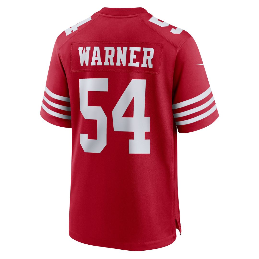 Fred Warner San Francisco 49ers Game Jersey - Scarlet