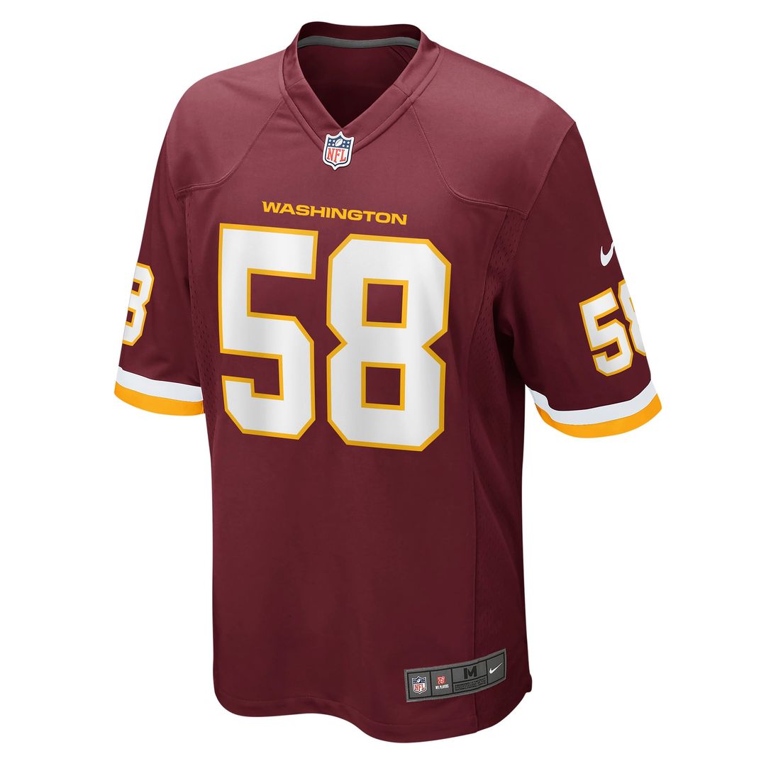 Washington Football Team Shaka Toney Game Jersey - Burgundy