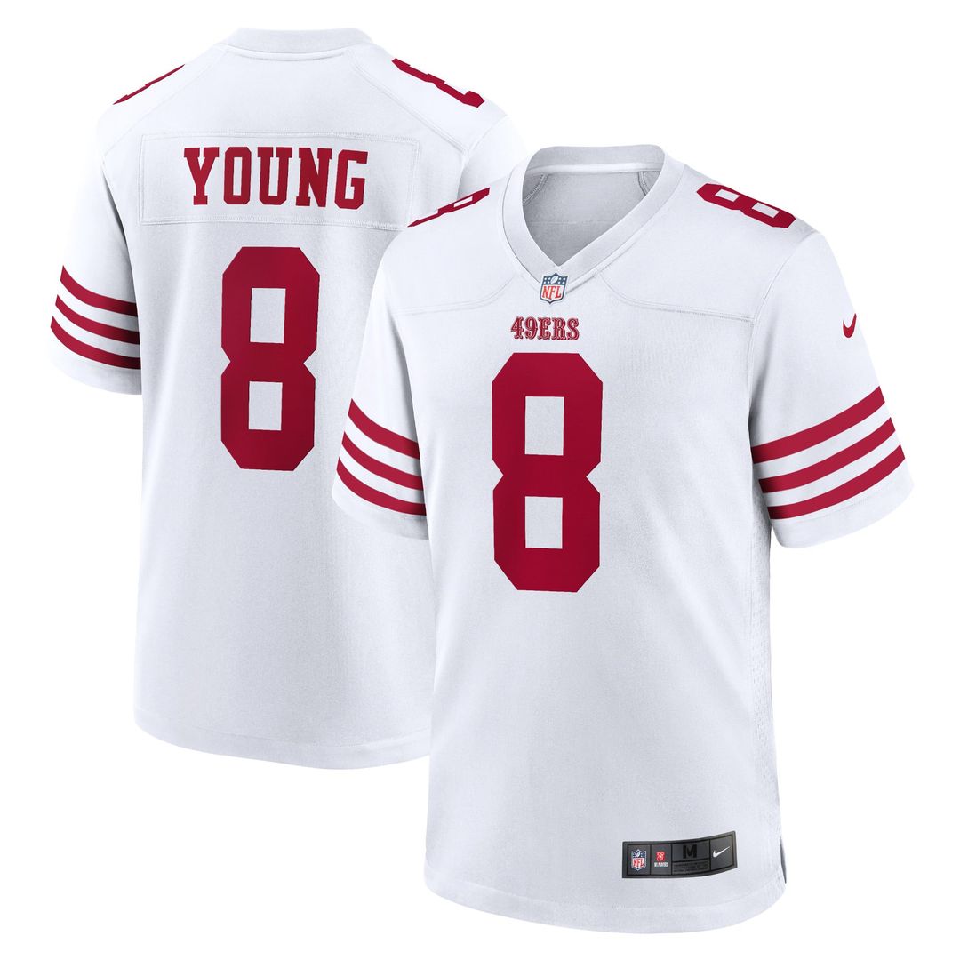 Steve Young San Francisco 49ers Game Jersey - White