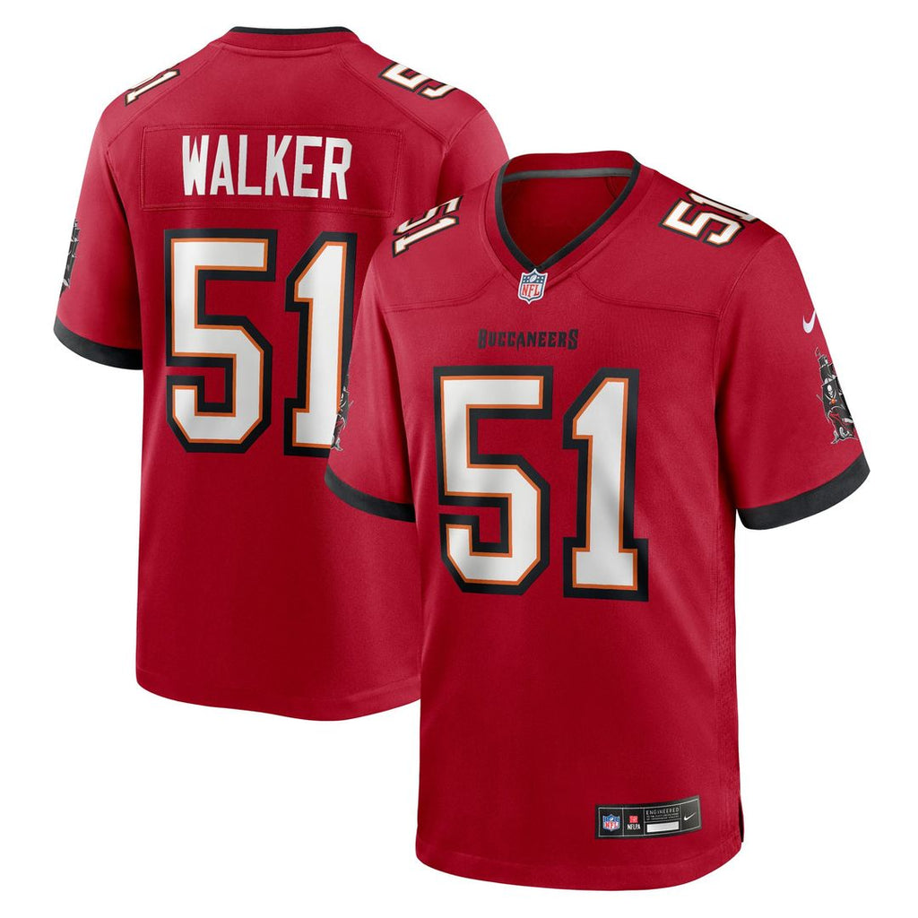 David Walker Tampa Bay Buccaneers Game Jersey - Red