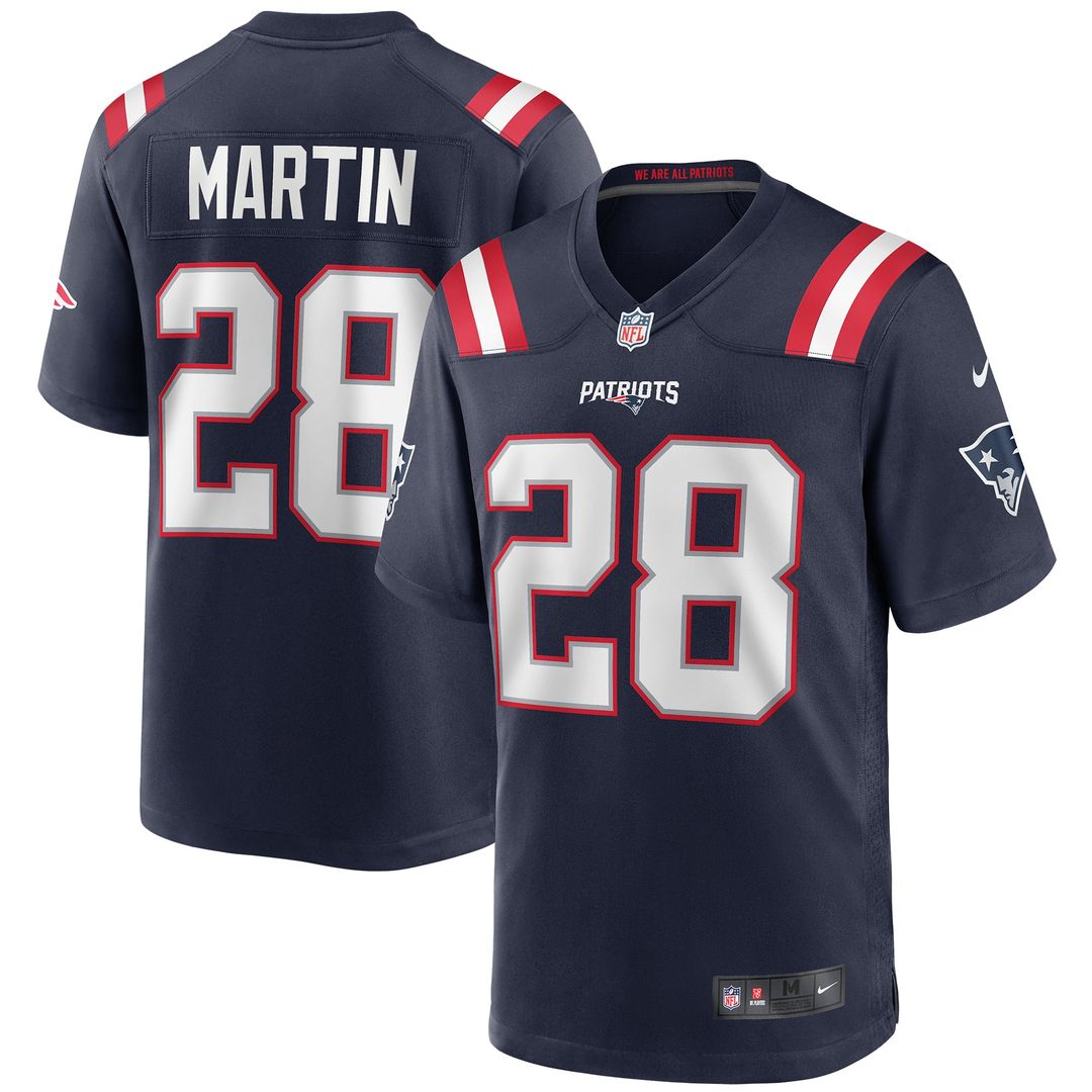 Curtis Martin New England Patriots Game Jersey - Navy