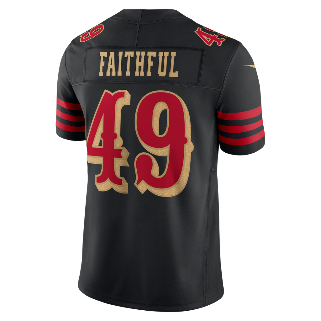 The Faithful San Francisco 49ers Rivalries Collection Stitched Limited Jersey - Black