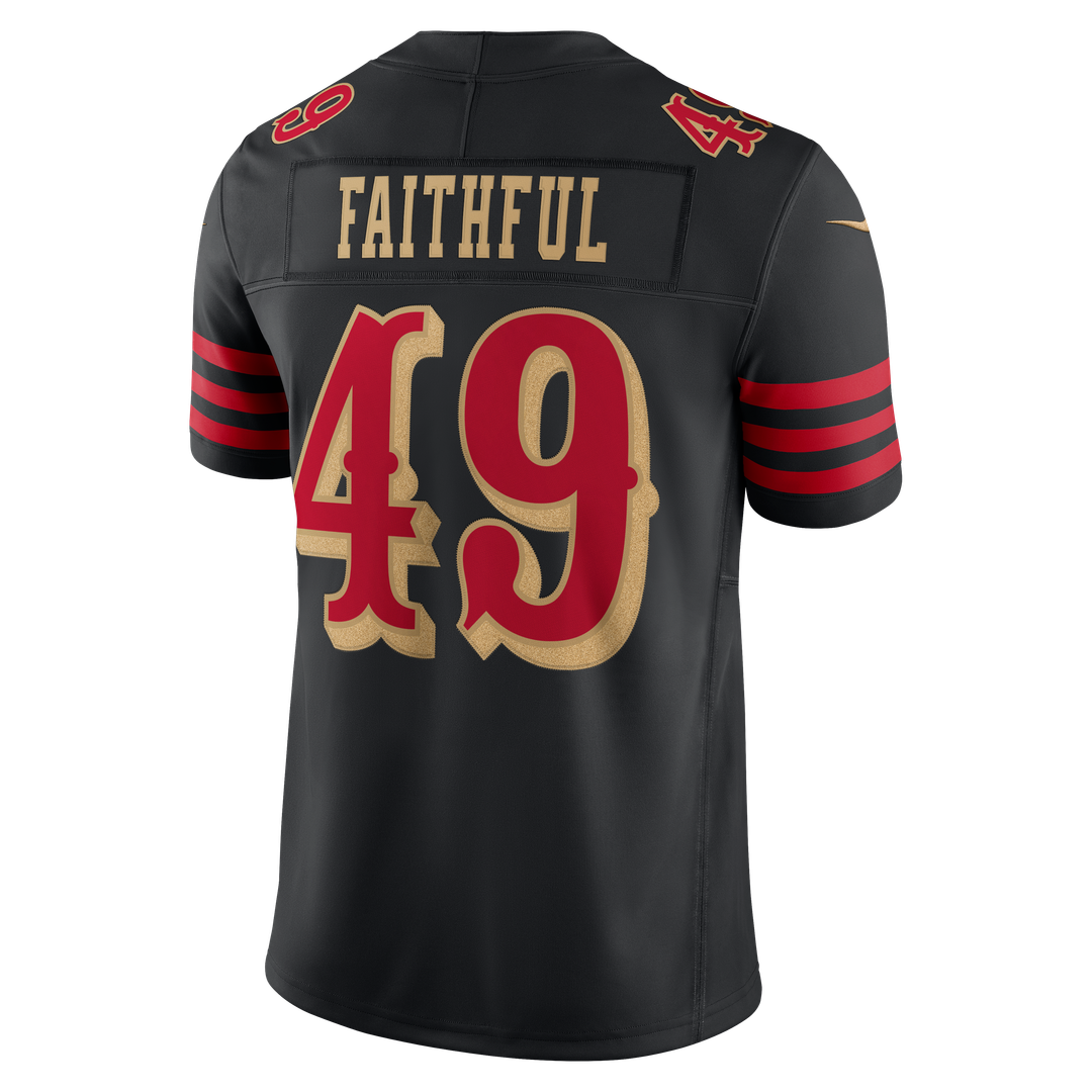 The Faithful San Francisco 49ers Rivalries Collection Stitched Limited Jersey - Black