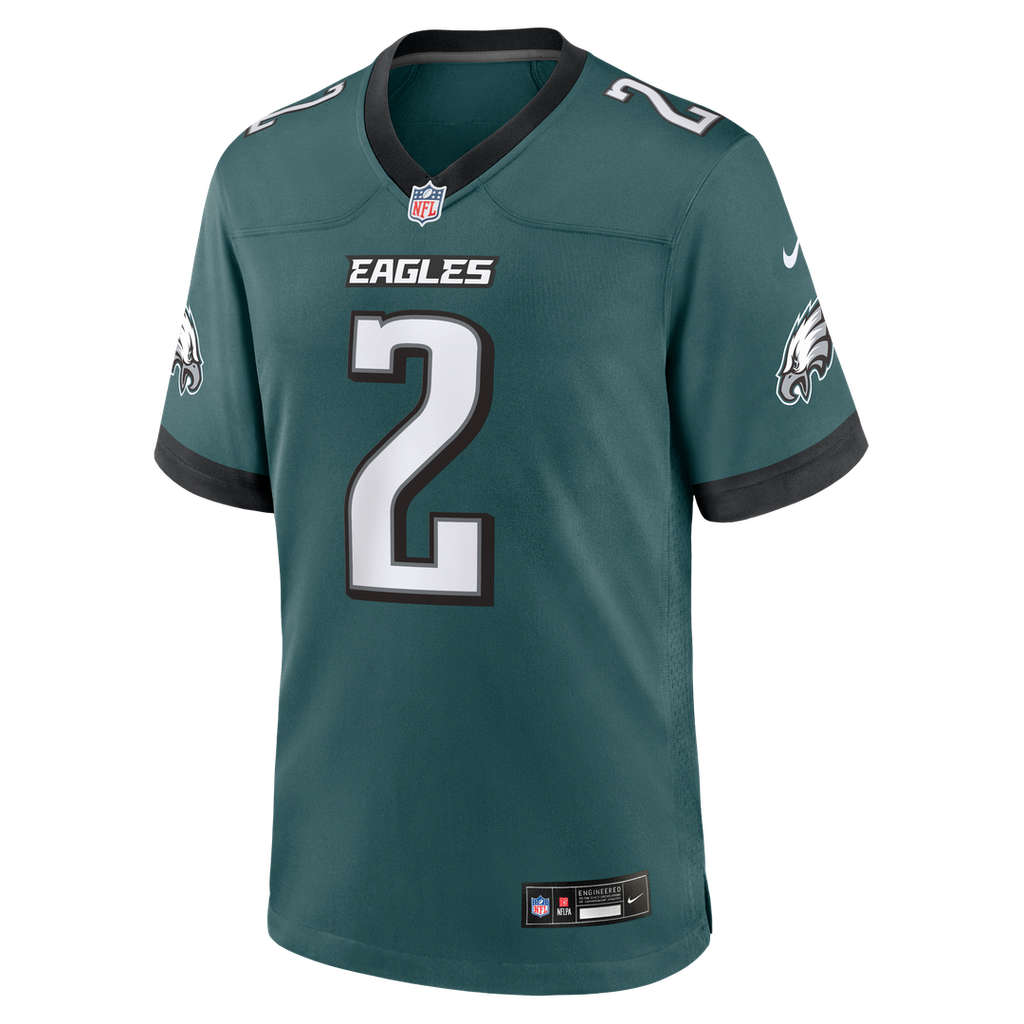 Tariq Woolen Philadelphia Eagles Game Jersey - Midnight Green