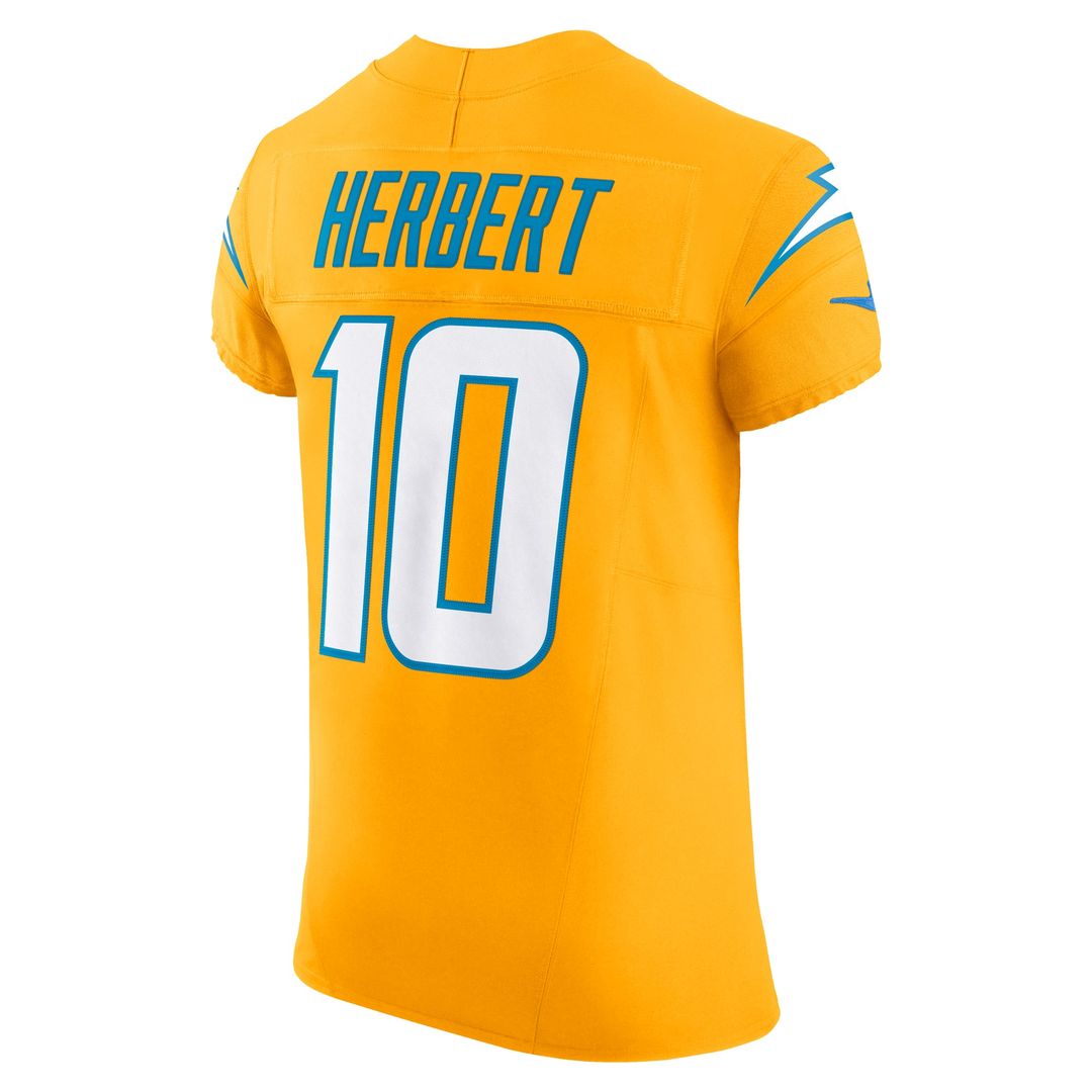 Justin Herbert Los Angeles Chargers Alternate Vapor F.U.S.E. Elite Jersey - Gold