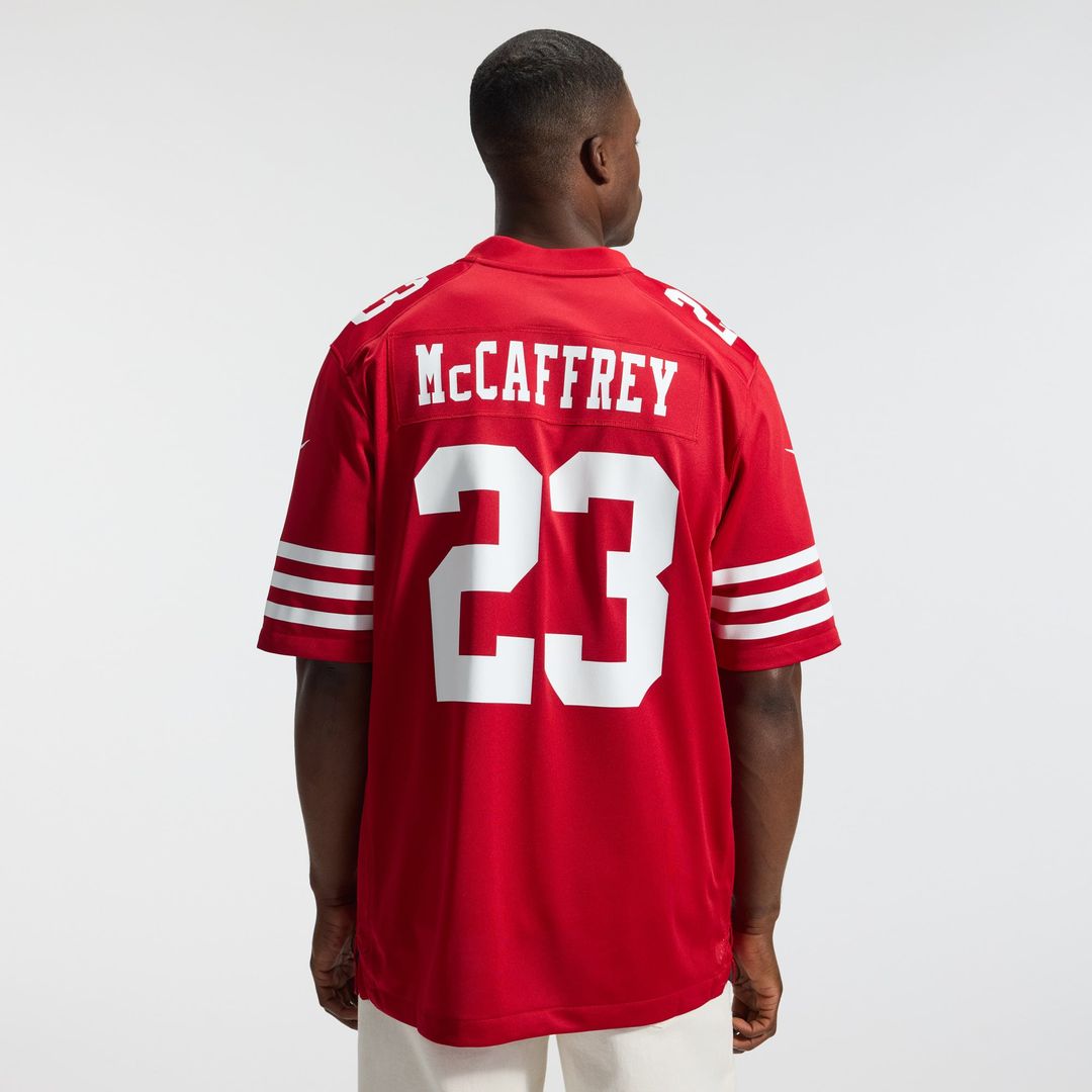 Christian McCaffrey San Francisco 49ers Game Jersey - Scarlet