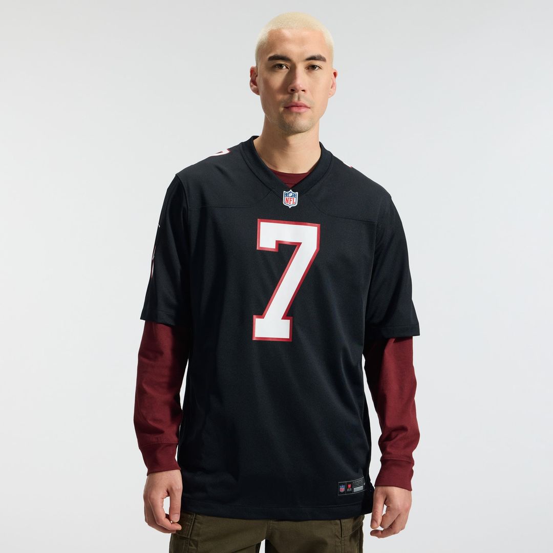Bijan Robinson Atlanta Falcons Throwback Game Jersey - Black