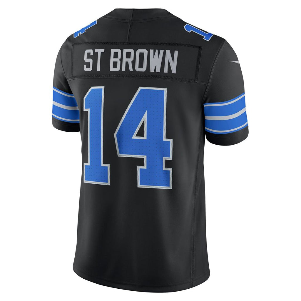 Amon-Ra St. Brown Detroit Lions Alternate Vapor F.U.S.E. Stitched Limited Jersey - Black