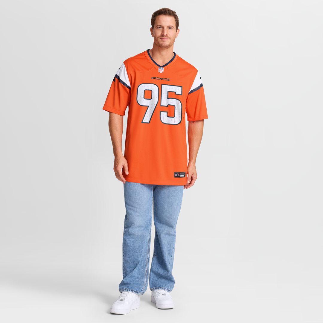 Sai'vion Jones Denver Broncos Game Jersey - Orange