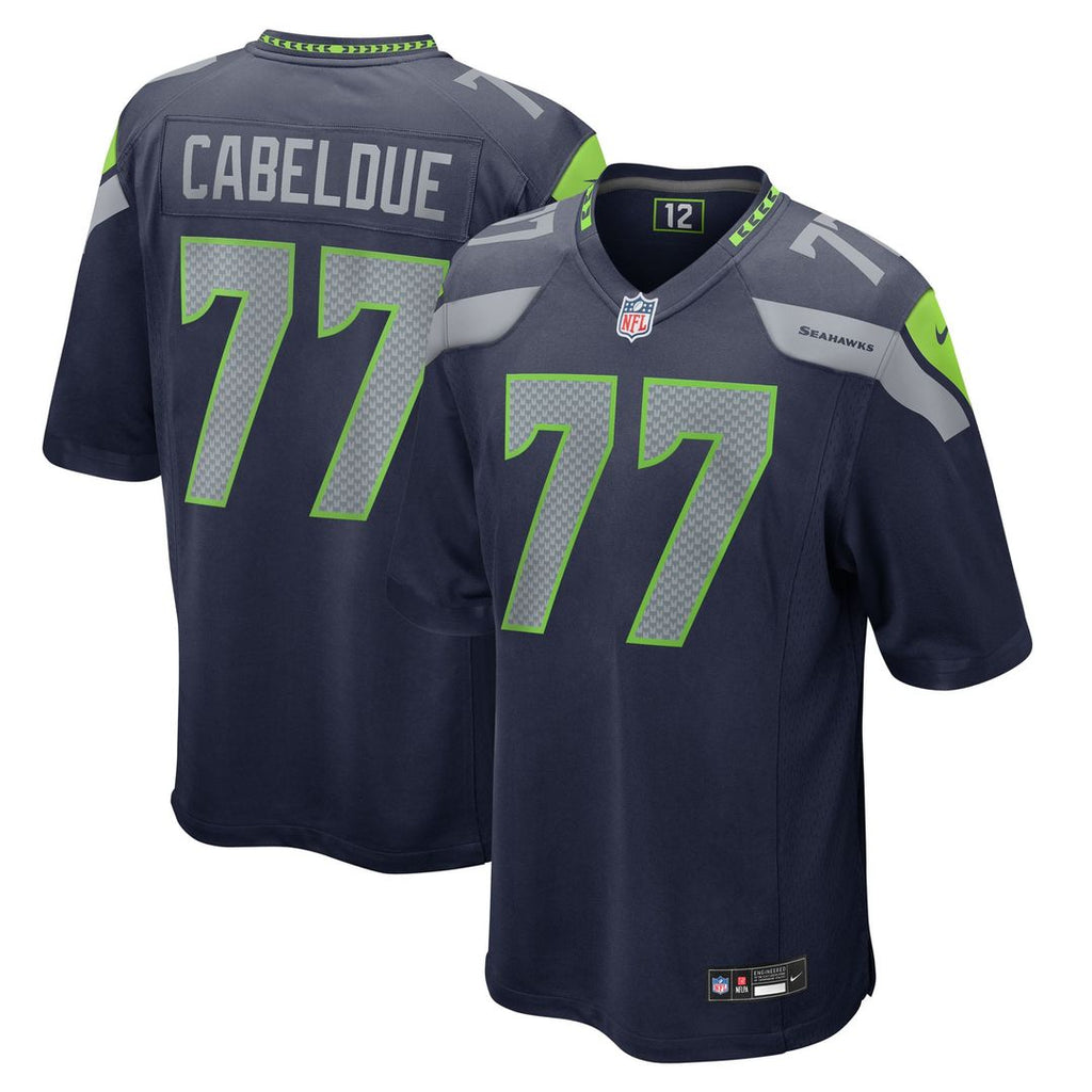 Bryce Cabeldue Seattle Seahawks Game Jersey - College Navy
