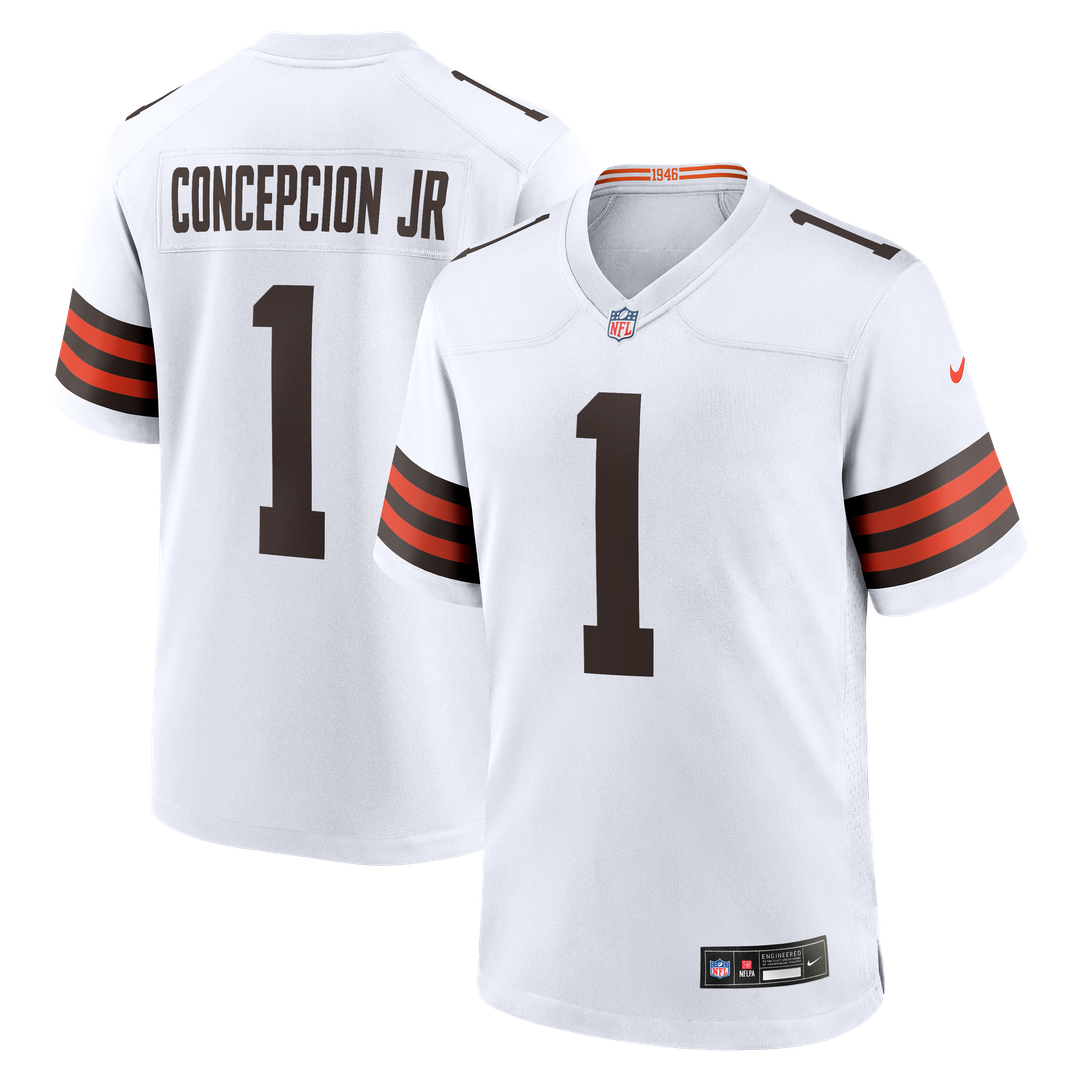 KC Concepcion Jr. Cleveland Browns Game Jersey - White