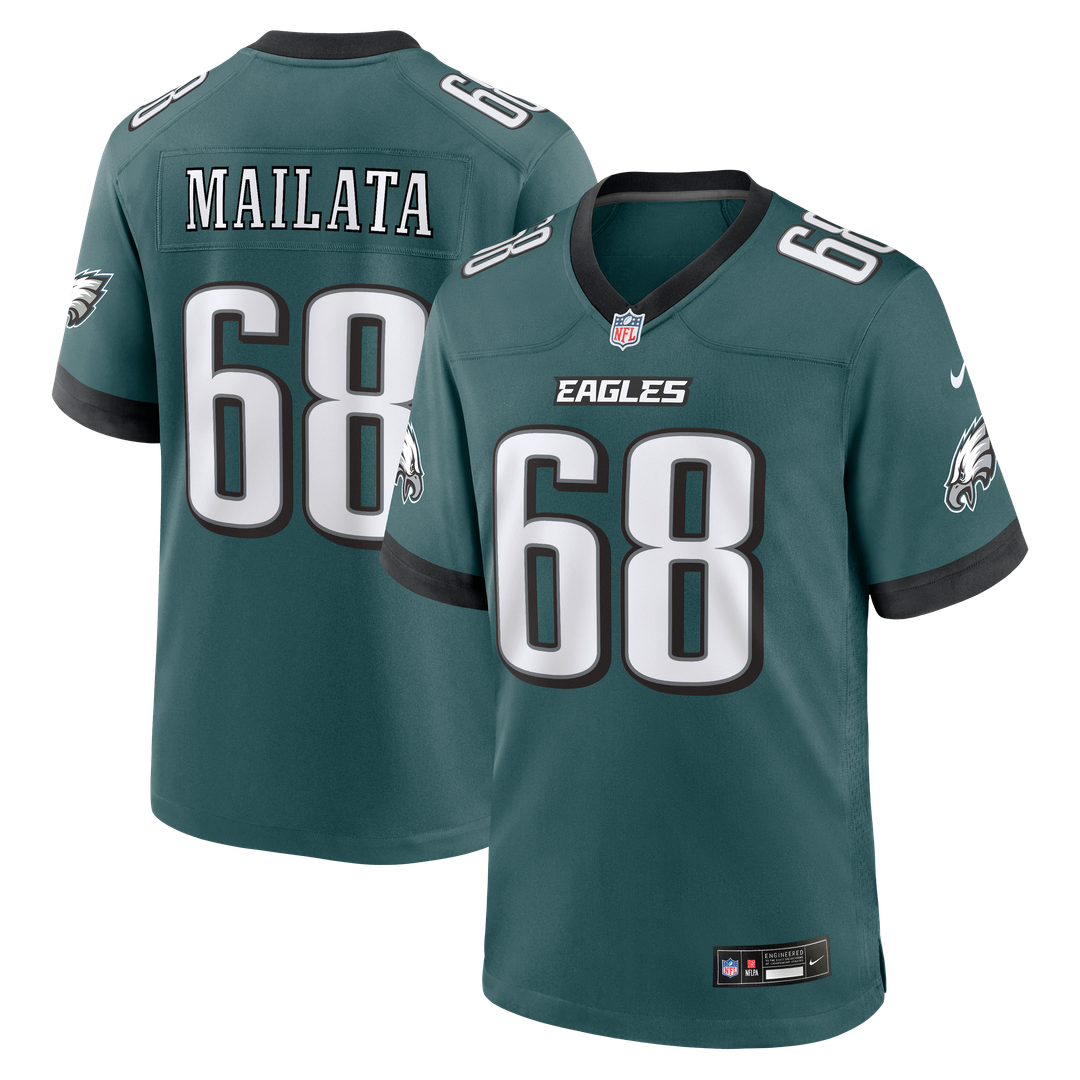 Jordan Mailata Philadelphia Eagles Game Jersey - Midnight Green