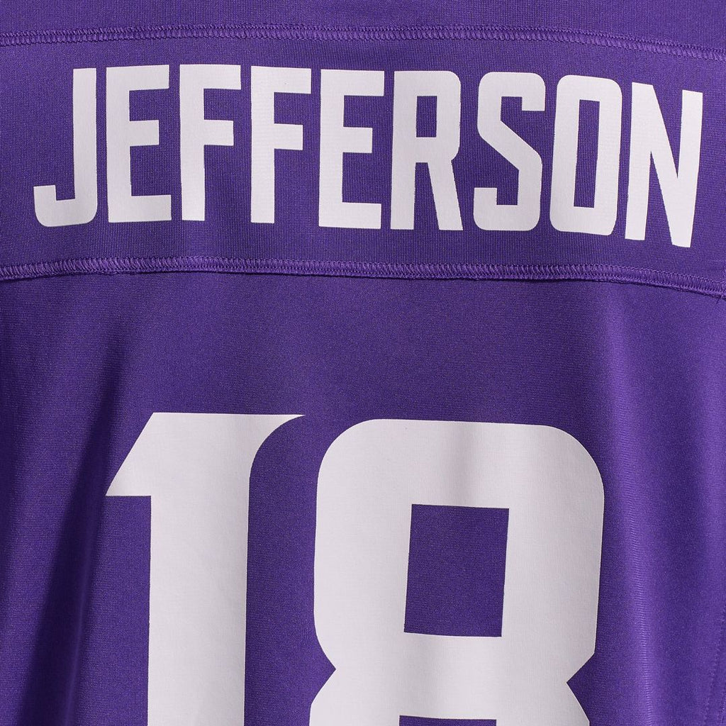 Justin Jefferson Minnesota Vikings Game Jersey - Purple
