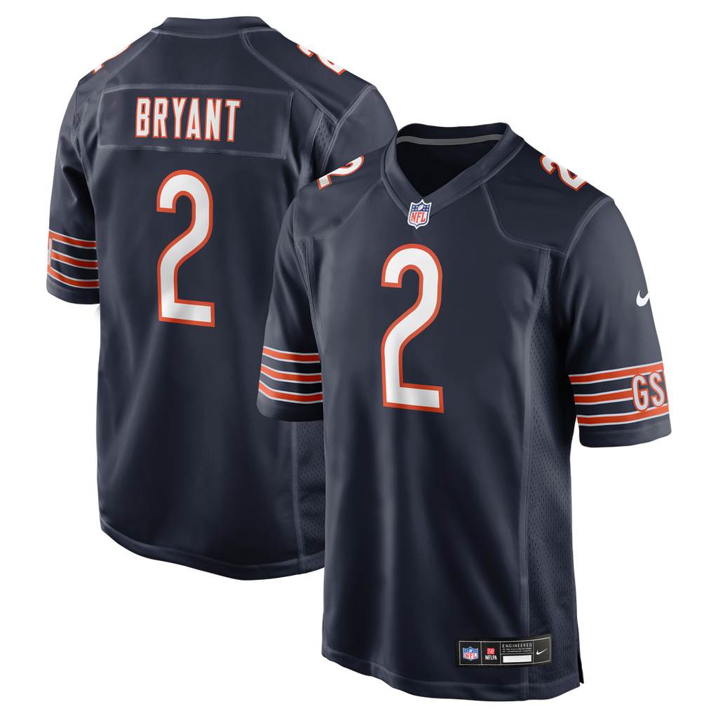 Coby Bryant Chicago Bears Game Jersey - Navy