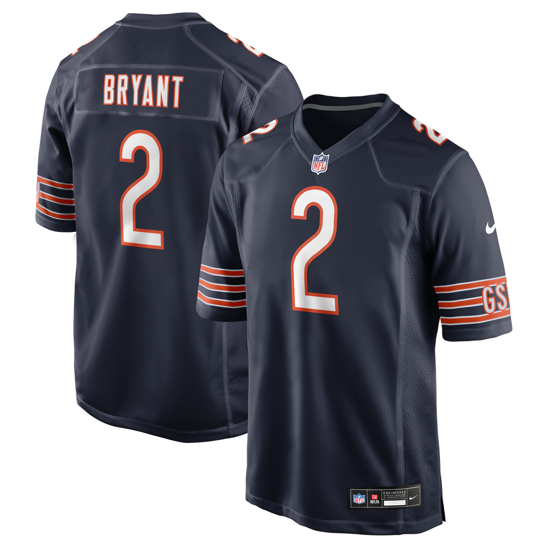 Coby Bryant Chicago Bears Game Jersey - Navy