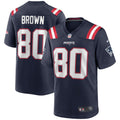 Troy Brown New England Patriots Game Jersey - Navy