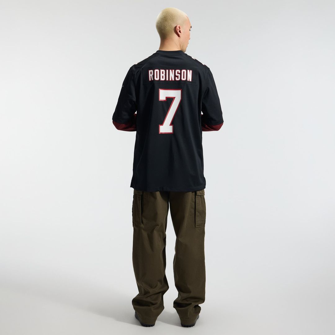 Bijan Robinson Atlanta Falcons Throwback Game Jersey - Black
