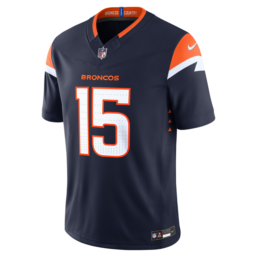 Nik Bonitto Denver Broncos Alternate Vapor F.U.S.E. Stitched Limited Jersey - Navy