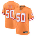 Vita Vea Tampa Bay Buccaneers Throwback Game Jersey - Orange