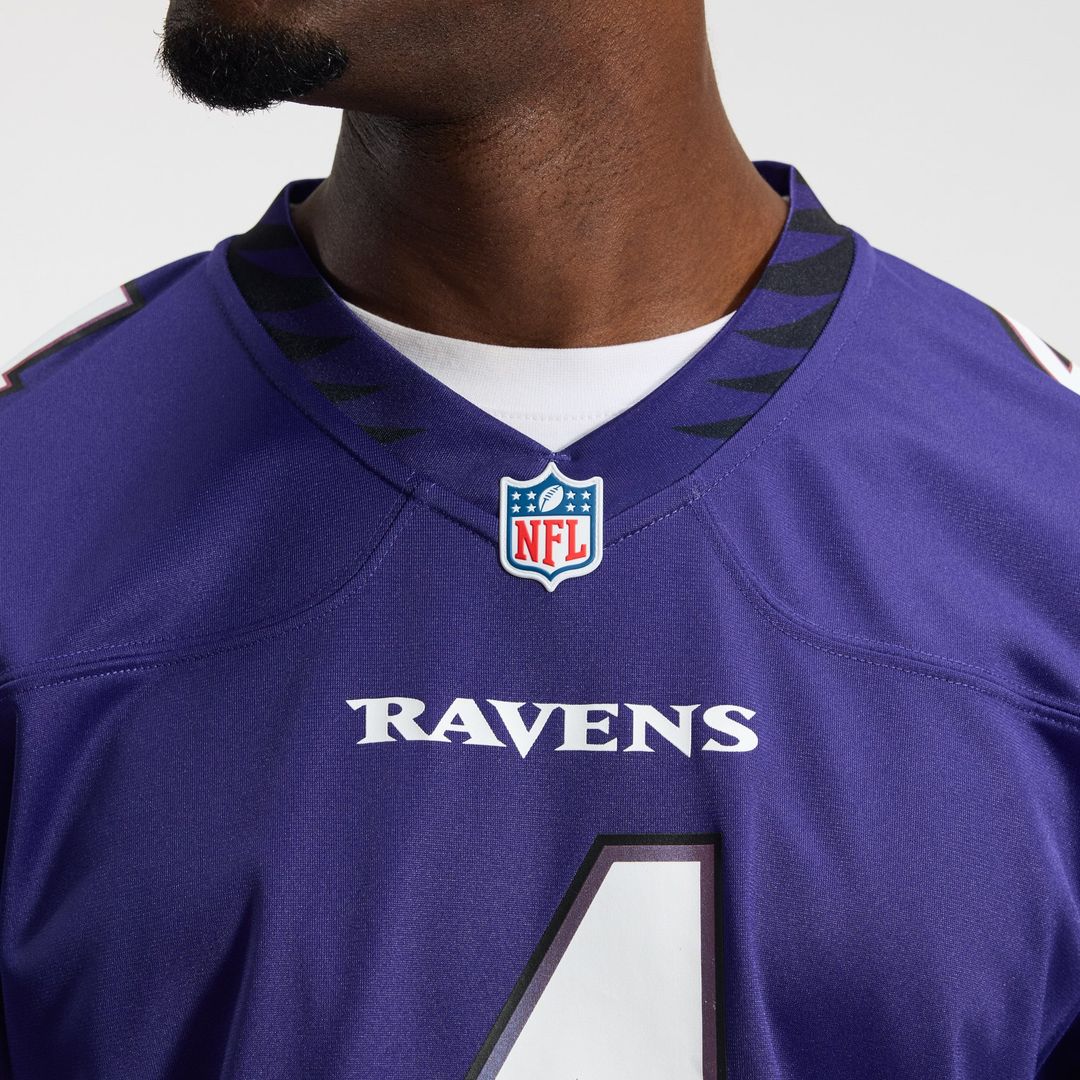 Zay Flowers Baltimore Ravens Game Jersey - Purple