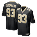 Nathan Shepherd New Orleans Saints Game Jersey - Black