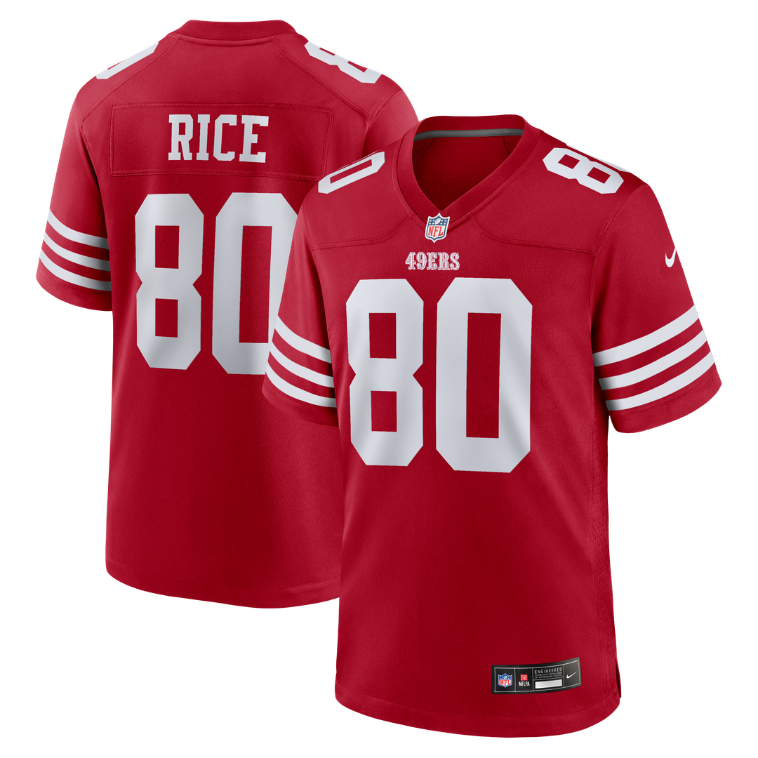 Jerry Rice San Francisco 49ers Game Jersey - Scarlet