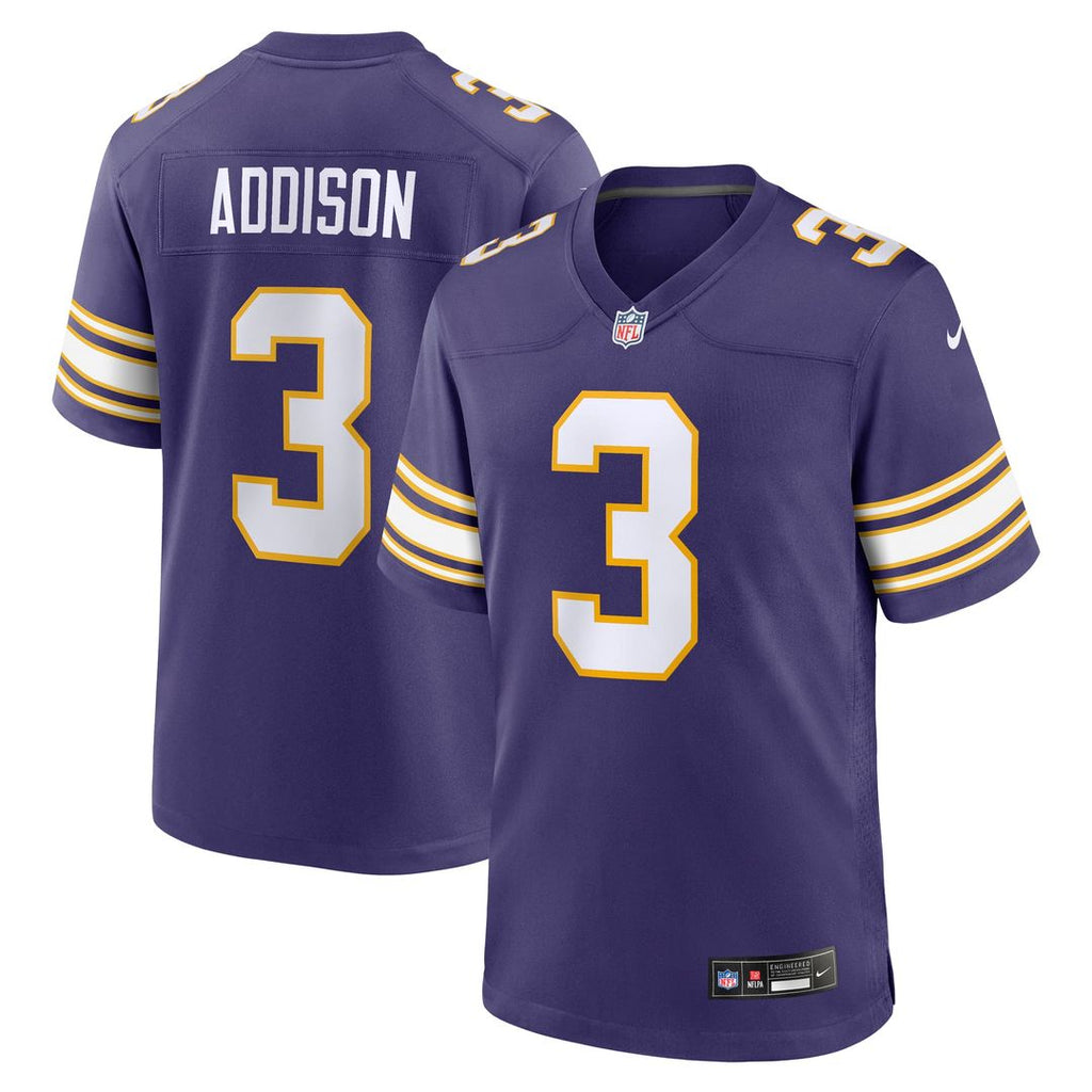 Jordan Addison Minnesota Vikings Alternate Game Jersey - Purple