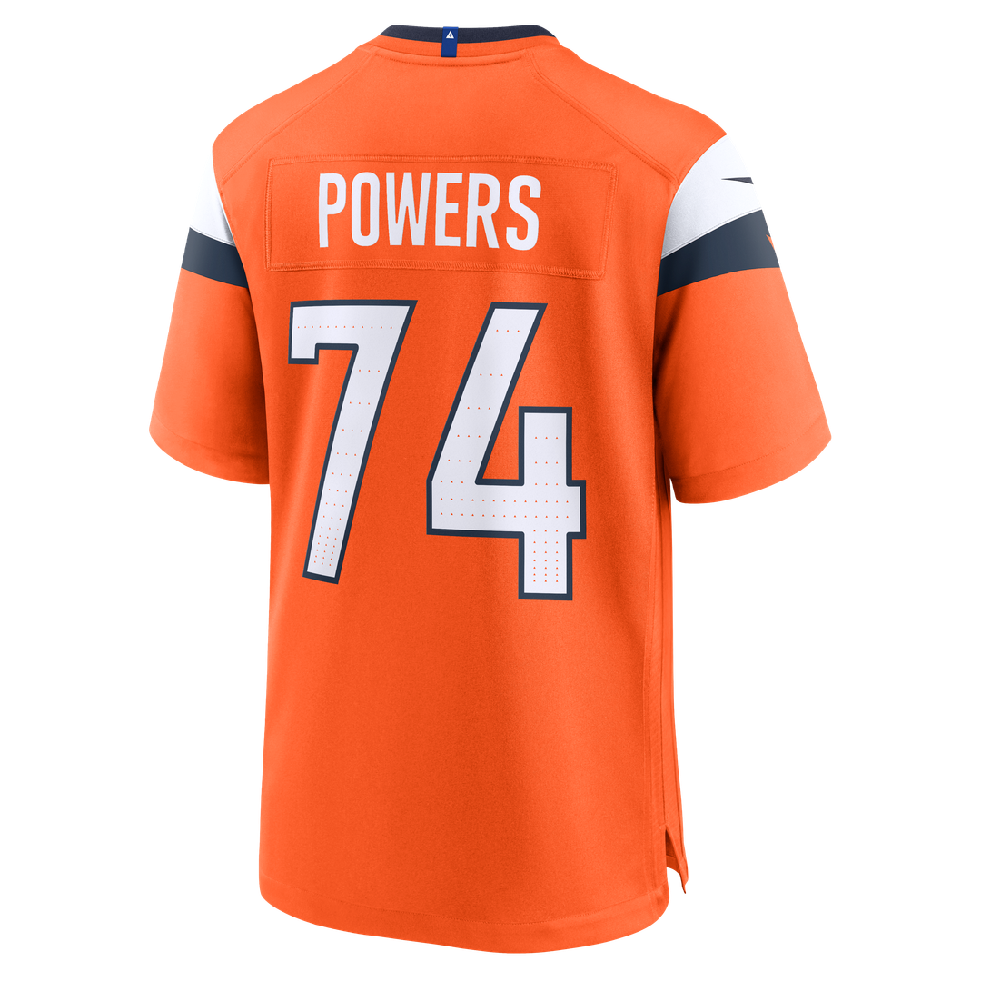 Ben Powers Denver Broncos Game Jersey - Orange