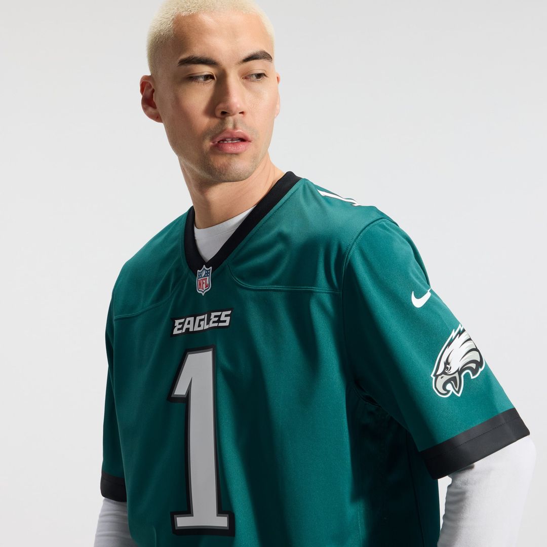 Jalen Hurts Philadelphia Eagles Game Jersey - Midnight Green