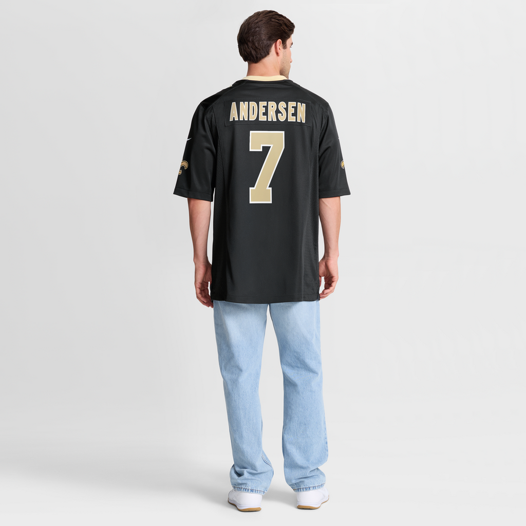 Morten Andersen New Orleans Saints Game Jersey - Black