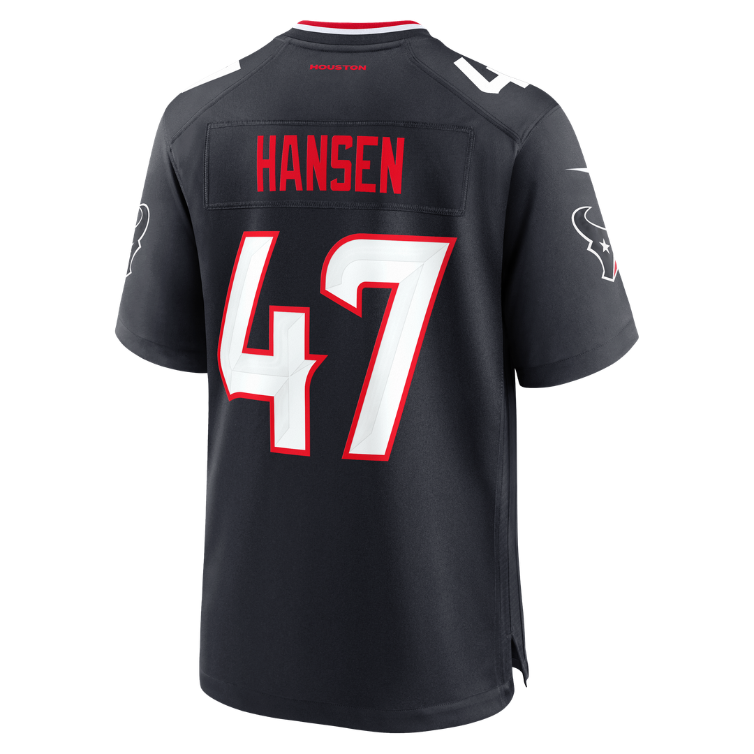 Louis Hansen Houston Texans Game Jersey - Navy
