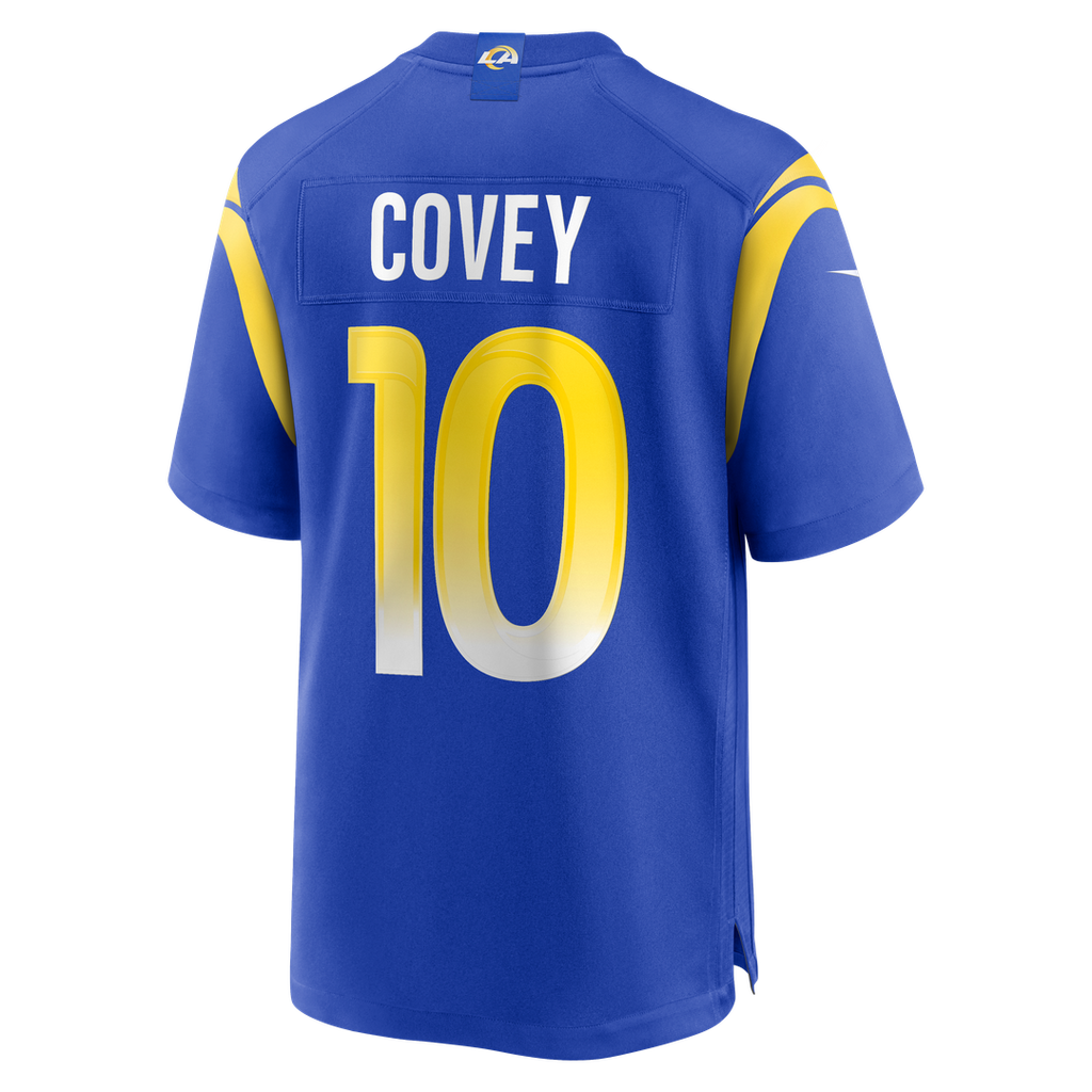 Britain Covey Los Angeles Rams Game Jersey - Royal Blue