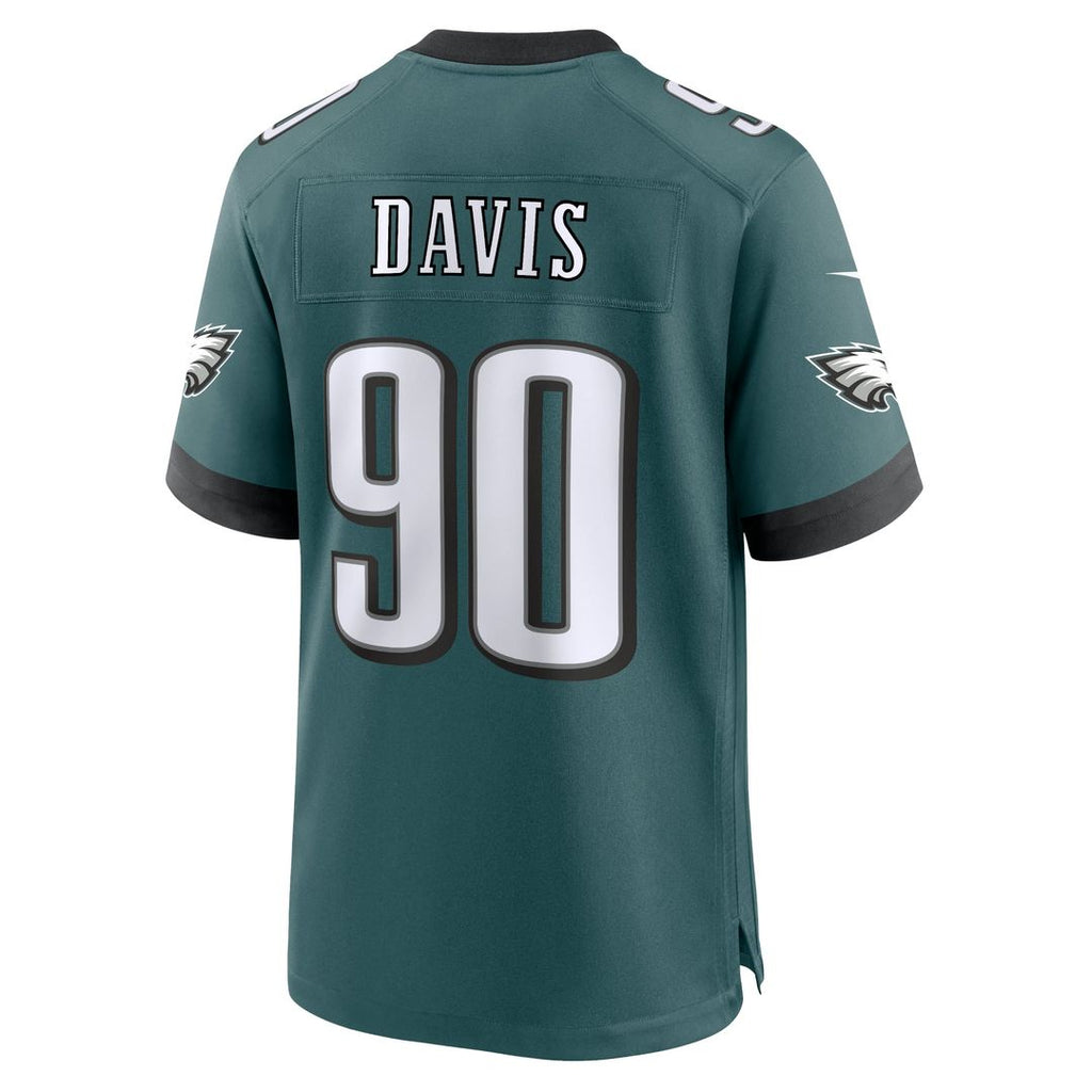 Jordan Davis Philadelphia Eagles Game Jersey - Midnight Green